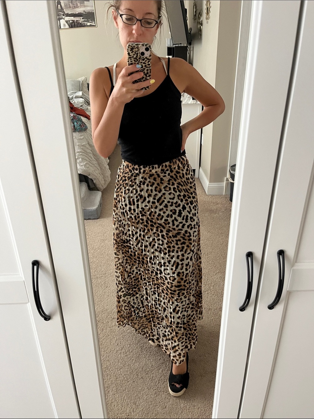 Japna Leopard Maxi Skirt